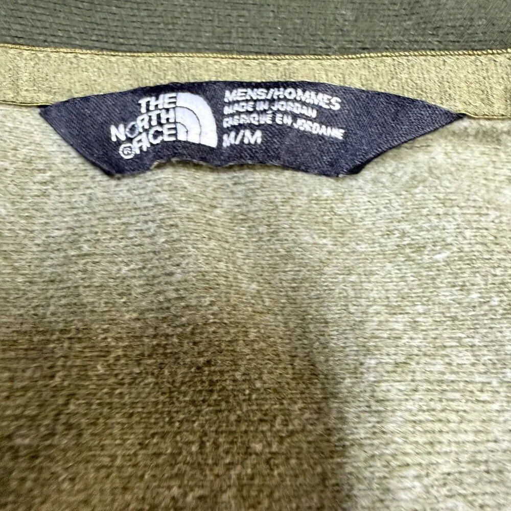 The North‎ Face Tech 1/4 Zip Fleece Men’s Medium Olive Green EUC